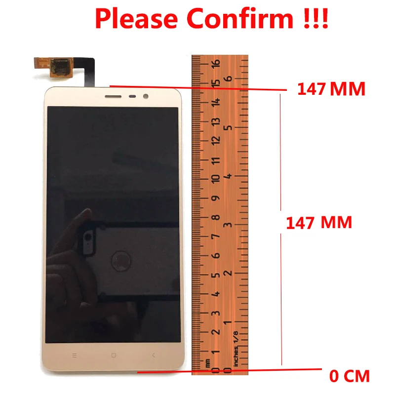 Для Xiaomi redmi note 3 ЖК-экран протестирован AAA ЖК-дисплей + сенсорный экран с мягкой