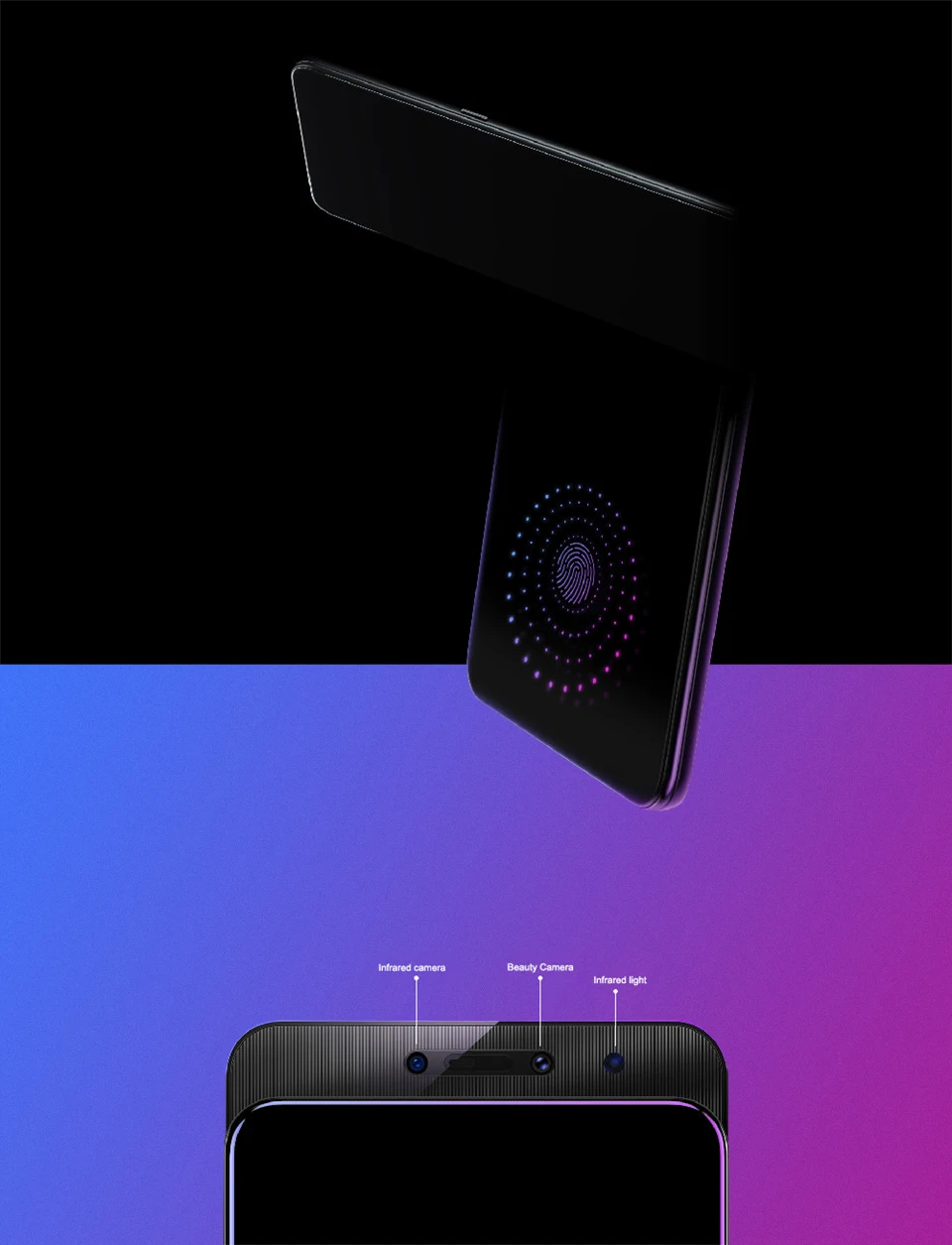 Мобильный телефон Lenovo Z5 Pro 6 Гб 64 Гб ZUI 10,0 4G FDD LTE 6,3" Super AMOLED 2340x1080 Восьмиядерный процессор Snapdragon 710 с двойной камерой AI NFC