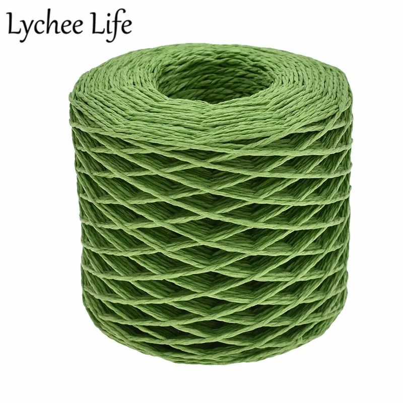 Lychee Life, 200 м, рафия, бумага, однотонные ленты, 2 мм, сделай сам, товары для рукоделия, ручной работы, для шитья, практичные инструменты, аксессуары