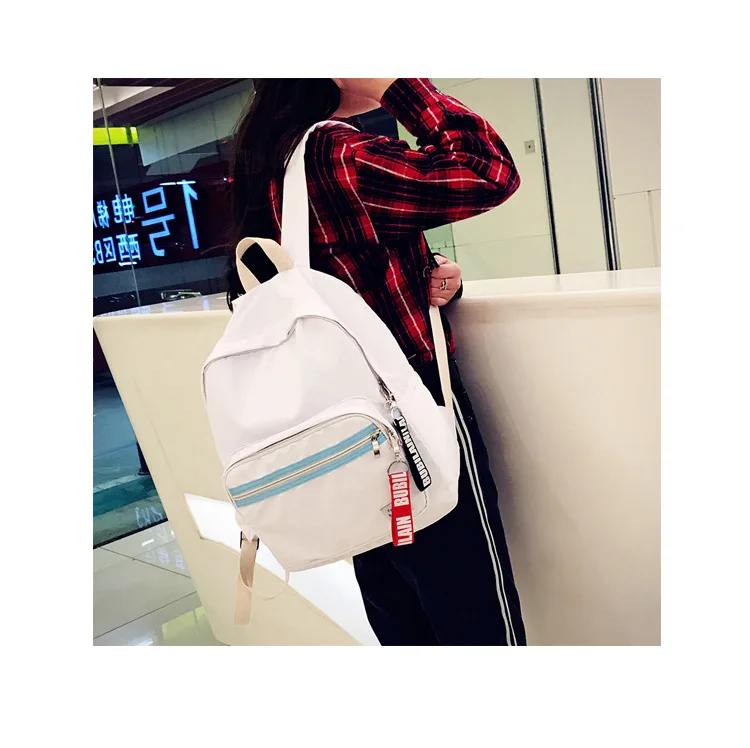 Японский Харадзюку сплошной цвет ulzzang backbag дикая кисть уличная Студенческая сумка стример женский рюкзак