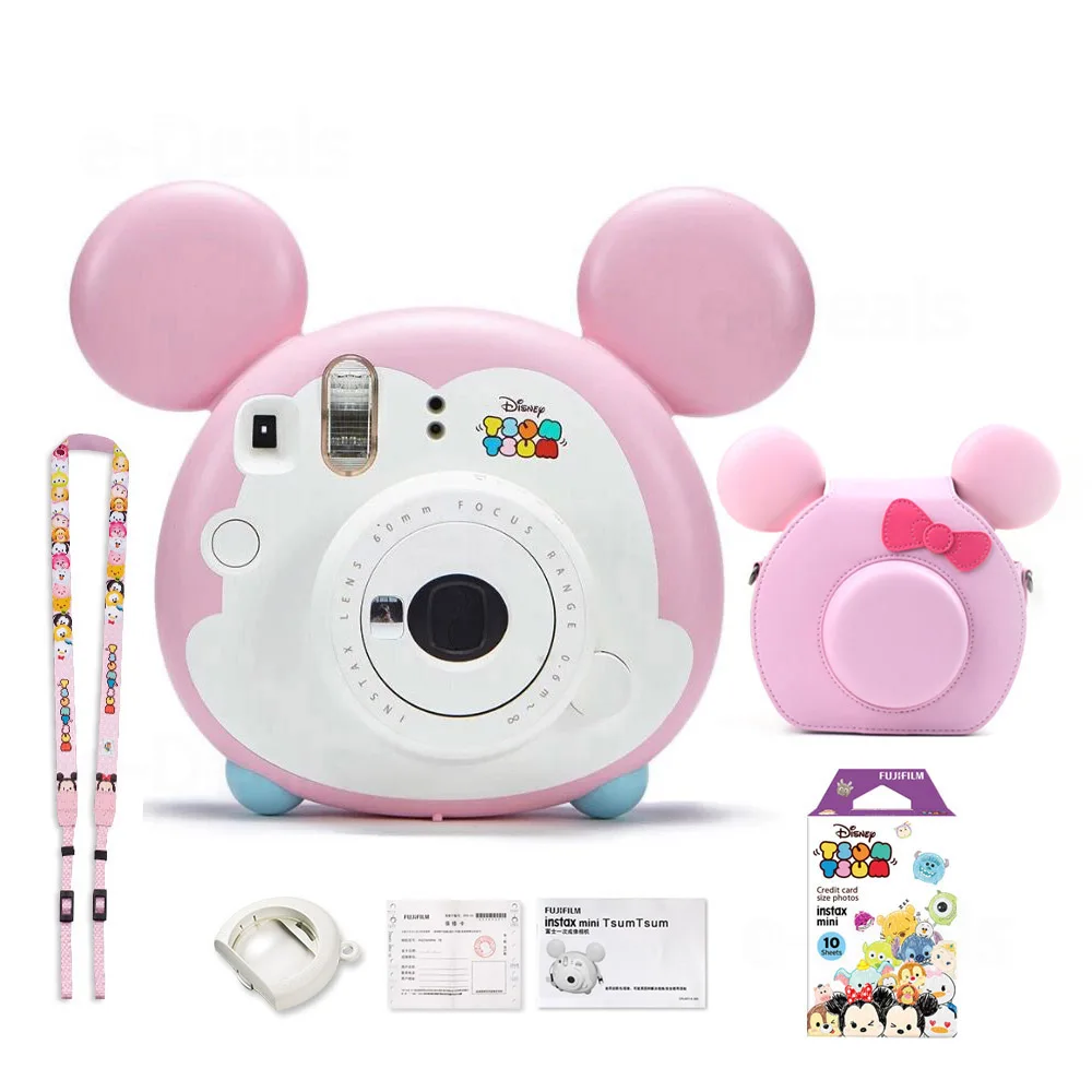 Фотокамера Fujifilm Instax Mini Tsum Intant с зеркалом для селфи и крупным объективом, подарок на свадьбу, день рождения, фестиваль