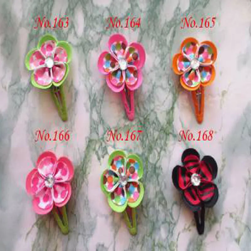 

300 pcs 2" HandHair Latest Vogue Grosgrain Flower Clip