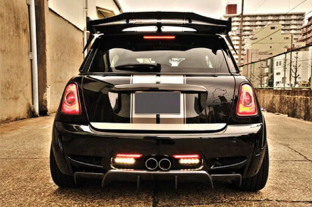 08 13 для Mini Cooper S R56 R57 Duell AG стиль углеродное волокно задний спойлер на крыло
