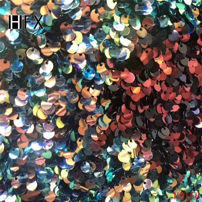 HFX фиолетовые кружевные ткани 3D тяжелые расшитые блестками вышитый материал