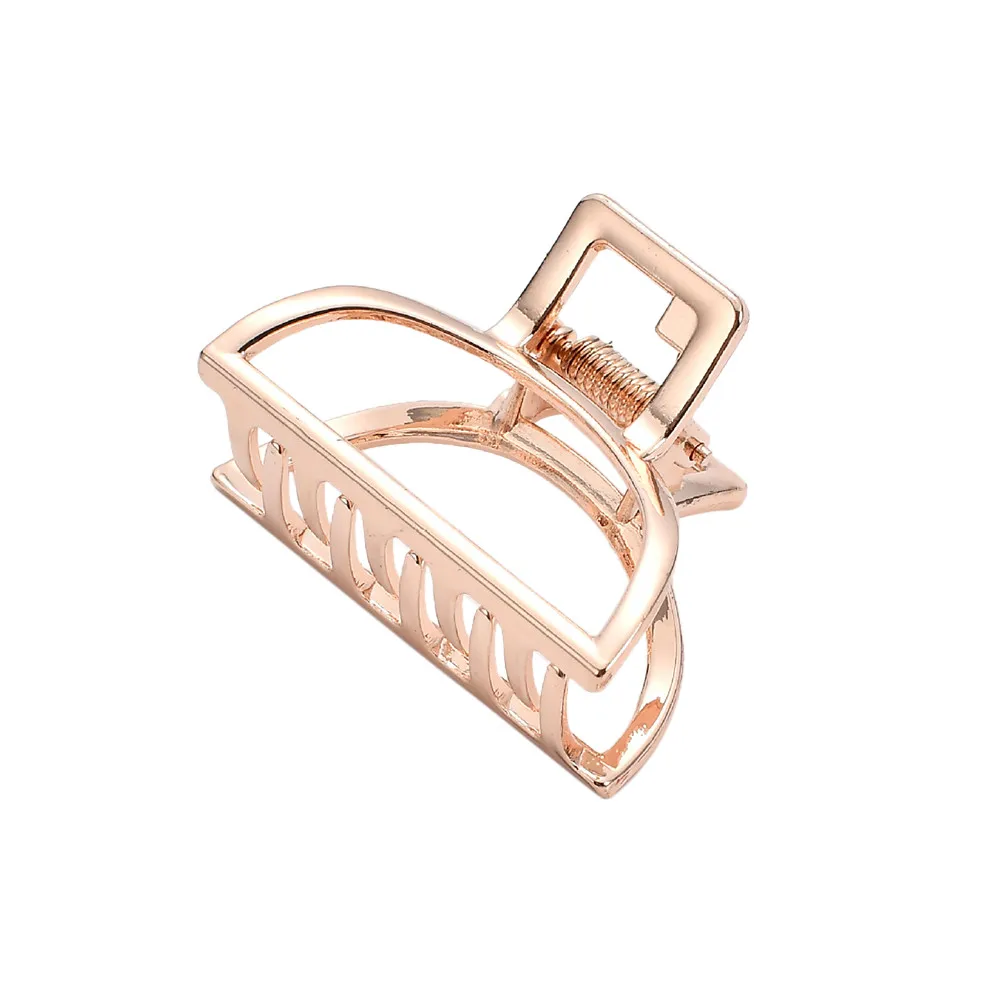 Women Geometric Metal Hair Claw Solid Color Hair Crab Retro Hair Clips Make UP Hair Accessories Large Size Hairpin 40# dropship