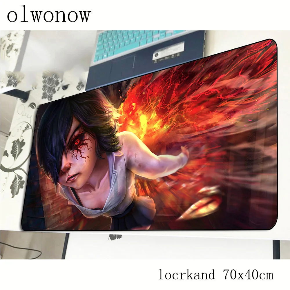 Одежда с надписью Tokyo Ghoul коврик для мыши изображением 700x400x3 мм большой игровой