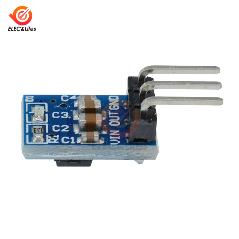 5 шт. AMS1117 5V до 3.3V для DC-DC снижения напряжения питания модуль Buck AMS1117-3.3V LDO 800MM Регулятор напряжения на плате с регулировкой.