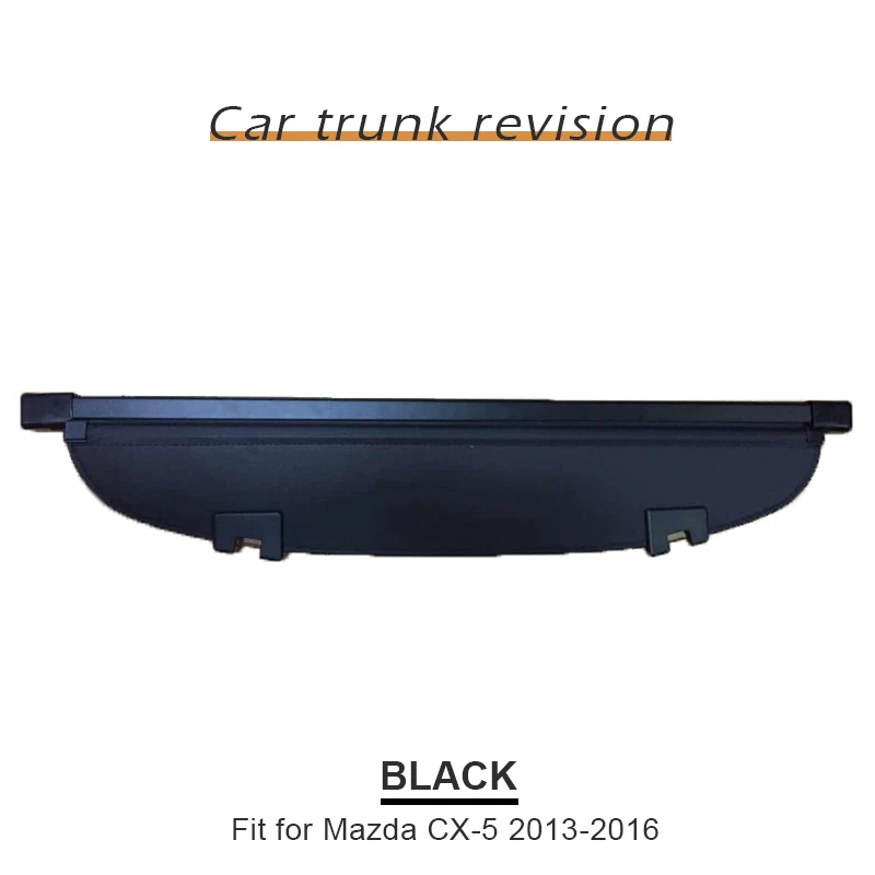 Авто задний багажник Грузовой полки для Mazda CX-5-2013 автомобиля задние стойки раздвижная занавеска Spacer аксессуары - Цвет: Black 2013-2016