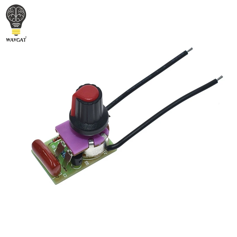 100W Dimmer Module DIY Kit with Switch Potentiometer Speed Regulation for Arduino Electronic Suite laboratory | Электронные