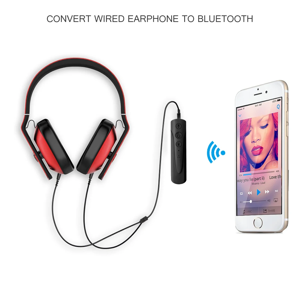 Vingtank Bluetooth 4 1 приемник адаптер Аудио Голос Управление Шум снижение для гарнитуры