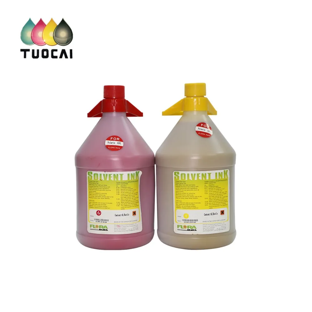 CMYK 4 бутылки/лот Spectra PQ512/15pl растворитель чернила 4L/B упаковка Флора LJ320P