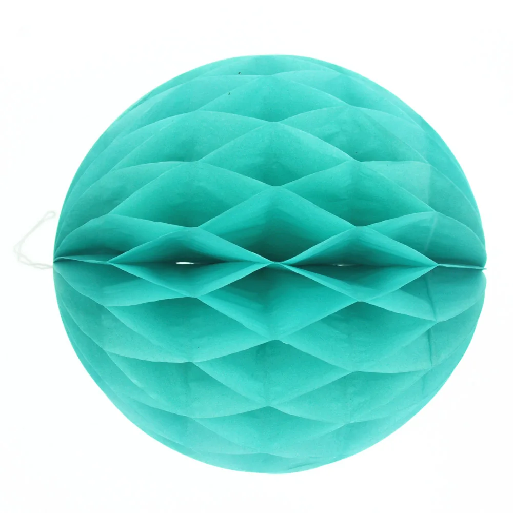 15 mint blue Китайский год украшения фонарь лампион соты шар китайский фонарь Свадьба День Рождения украшения китайские бумажные лампы - Цвет: 15 mint blue