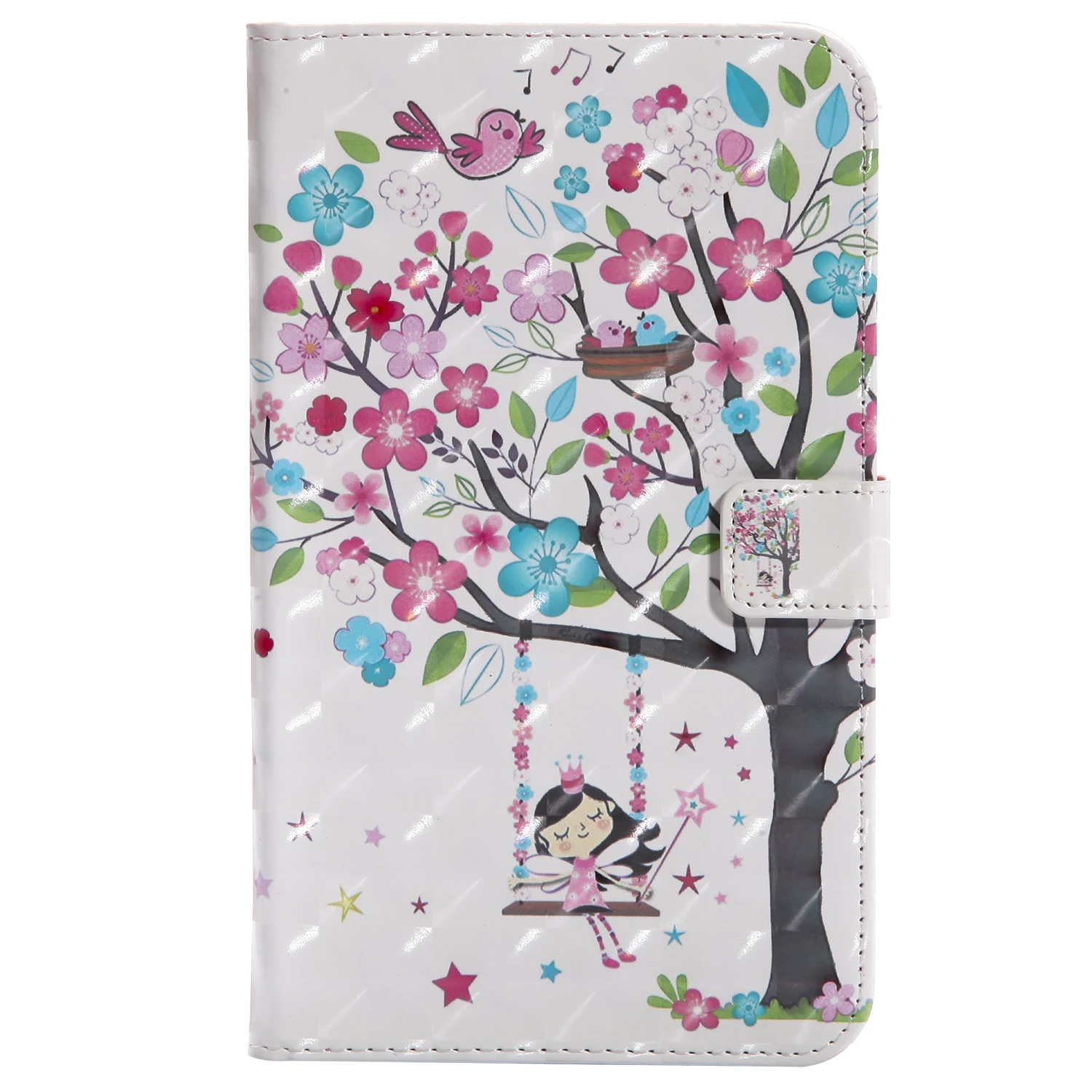 New Casual 3D Painted Cases For Samsung Galaxy T280 SM-T280 Ultra Slim Magnetic PU Flat Cover Animal prints Tablets Floral Case |