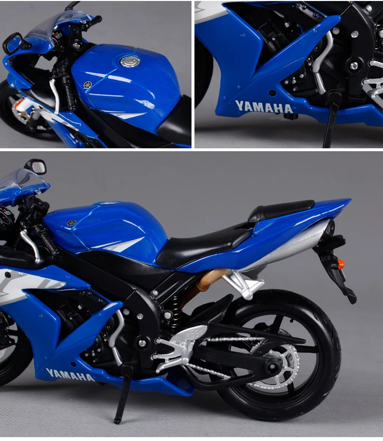 Maisto 1:12 Yamaha YZF-R1 R1 модель мотоцикла велосипед синий черный белый 31102