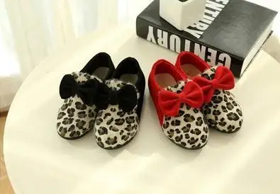 The new age season 2015 Children girls princess shoes children leopard grain single bow Leisure free shipping | Детская одежда и