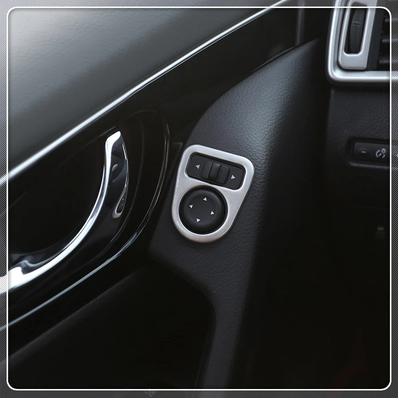 Для Nissan Qashqai J11 2014 2015 2016 2017 2018 ABS Матовый Интерьер зеркало заднего вида Регулировка