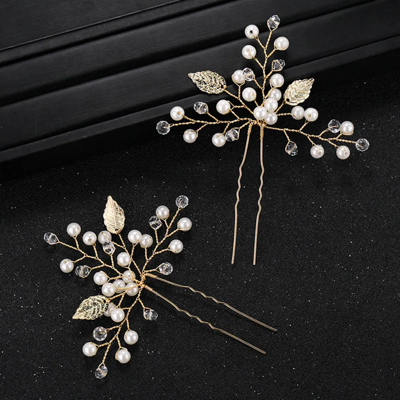 Женские модные головные уборы из искусственного жемчуга 2 шт. аксессуары для