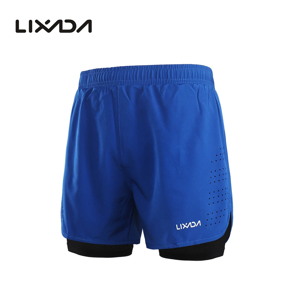 Шорты Lixada мужские спортивные быстросохнущие тренировочные с длинной подкладкой