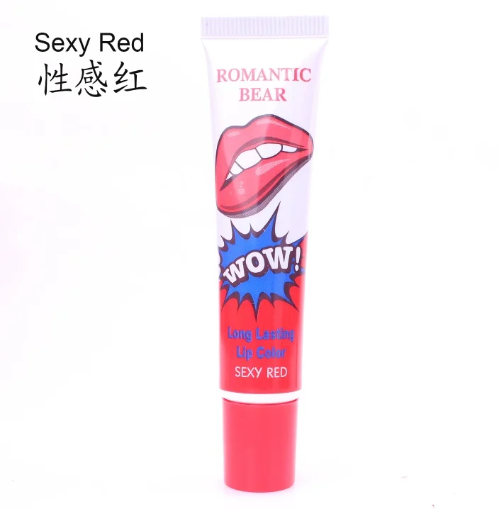 sexy red 5 цветов, стойкий блеск для губ с разрывом, питательная Увлажняющая губная помада - Цвет: sexy red