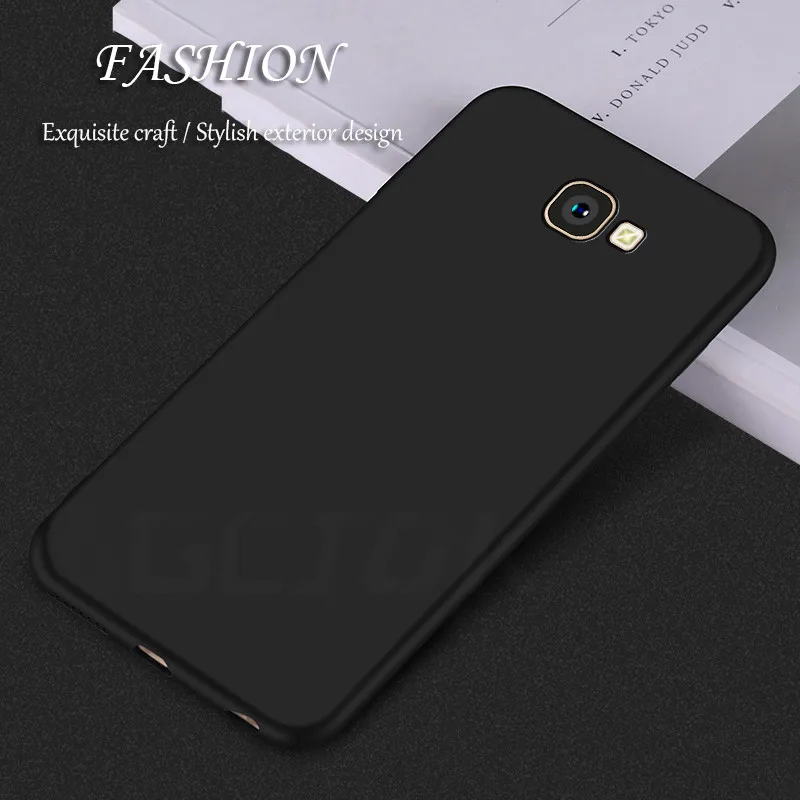 Black Vgcjok ультра тонкий матовый Мягкий силиконовый чехол для samsung Galaxy A3 A5 A7 J3 J5 J7 TPU чехол для телефона сумка - Цвет: Black