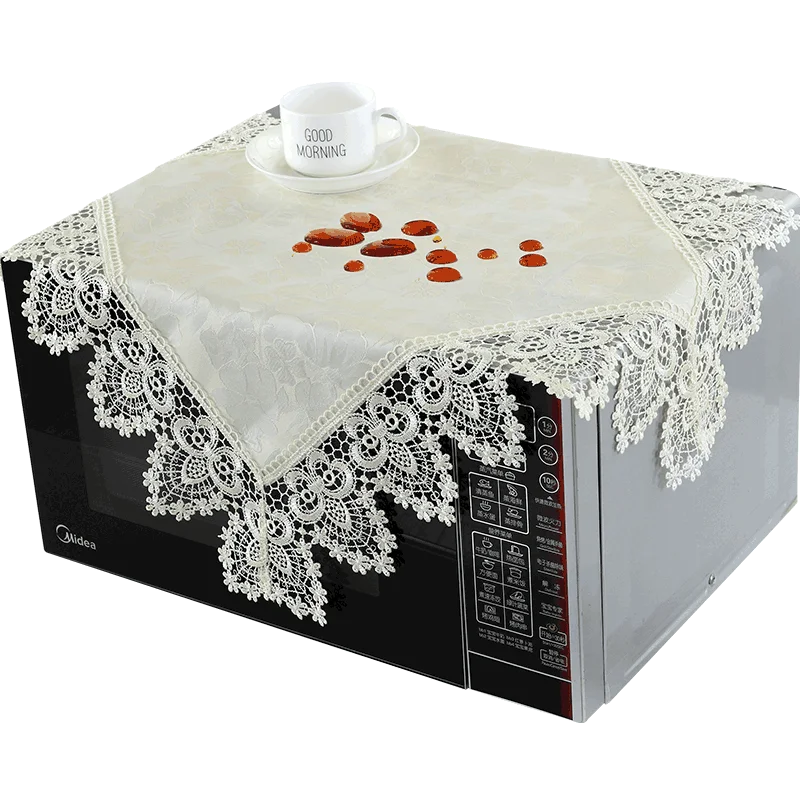 Embroidered Waterproof Oilproof Tablecloth European Lace Coffee Table Cloth Chair Cover Cushion Round Covered Towels | Дом и сад