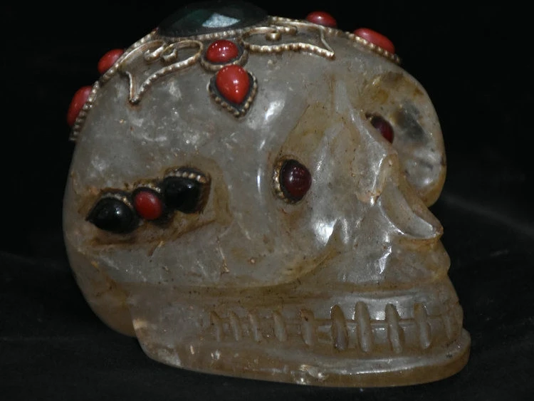 3 &quotРедкий Старый Тибет Кристалл филигранная инкрустация коралловый камень