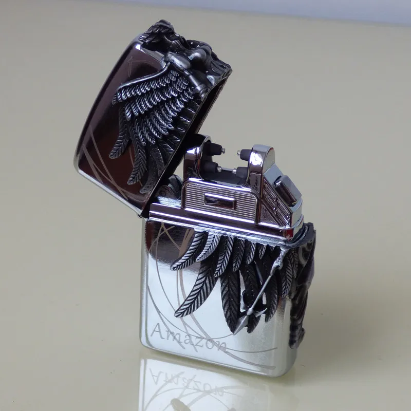 USB дуга перезаряжаемая беспламенная электрическая ветрозащитная металлическая форма креативная курительная зажигалка