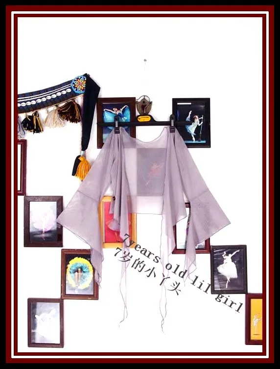 Топ для танца живота Прозрачная Тонкая расклешенная блузка 7 дюймов CF79