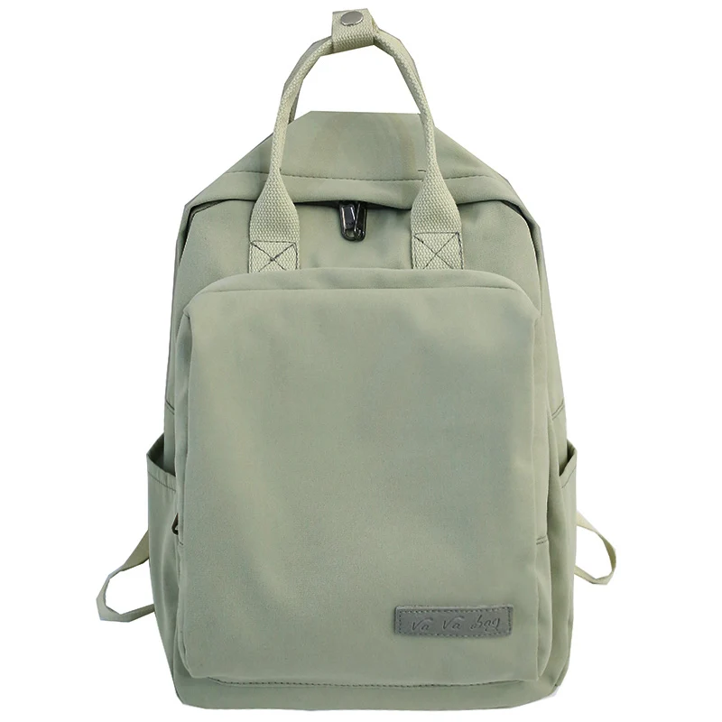green Модный Милый Рюкзак tote женские школьные сумки для девочек-подростков каваи нейлоновый рюкзак женская роскошная сумка студенческая книга harajuku - Цвет: green