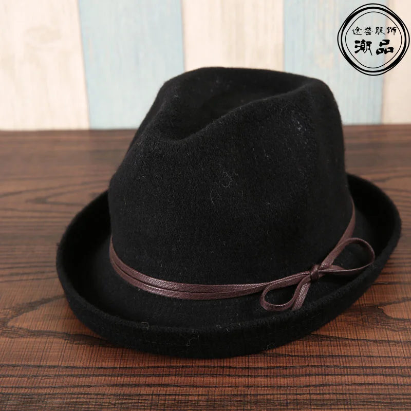 Детская винтажная фетровая шляпа в стиле ретро для мальчиков и девочек мягкая