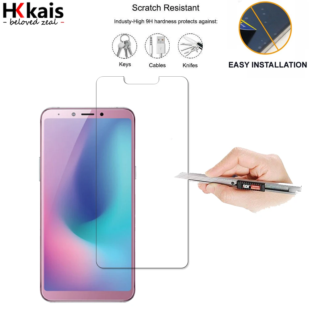 Закаленное стекло HKKAIS для samsung Galaxy A6S Защитная пленка экрана|Защитные стёкла и