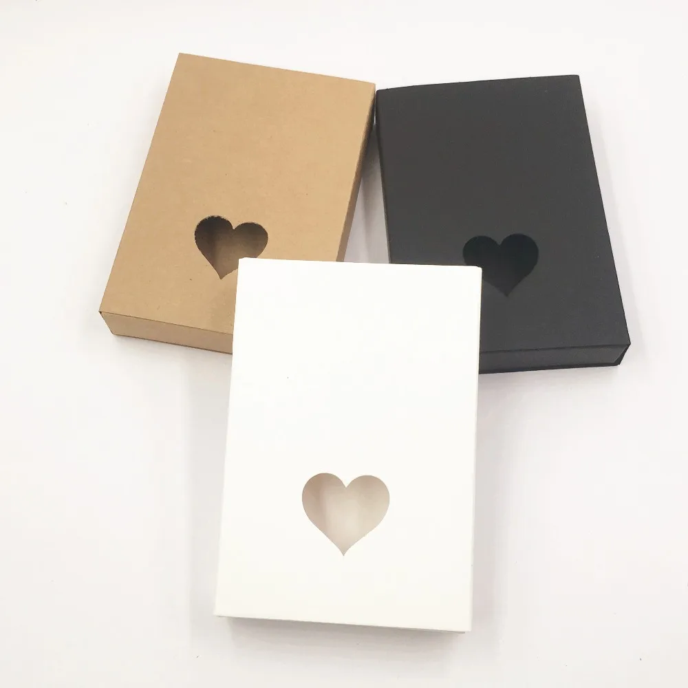 

100Pcs/pack Kraft Paper Jjewelry Packgaing Drawer Style Box Wedding Candy Gift Box Party Favor Supplies Oil Bottle Case