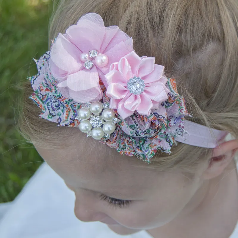 1 шт. обруч с цветочным принтом в виде феникса ободок для волос модные аксессуары