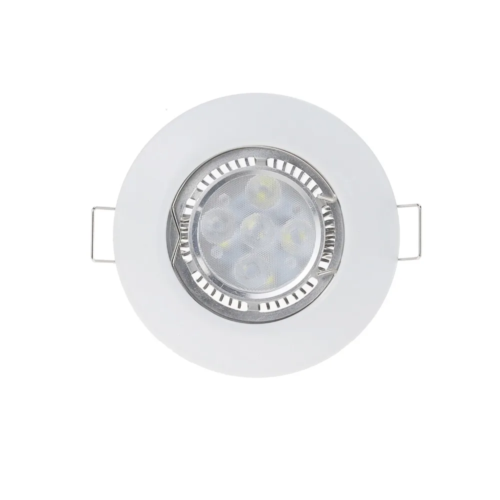 Non поворотный модернизации Gimbal Наборы круглый светодиодный рамка MR16 GU5.3