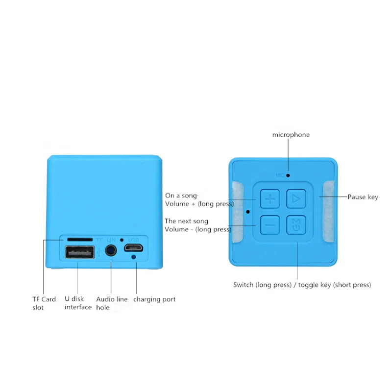Новая bluetooth-динамик X3 Куба вела спикер TF USB беспроводной портативный музыкальный