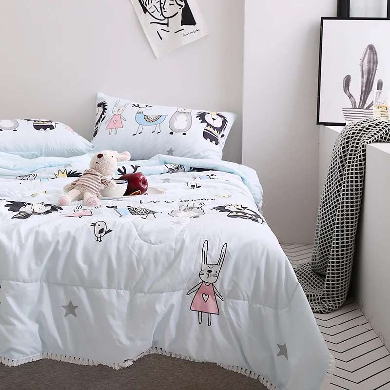 Домашний текстиль летнее Стёганое одеяло s мультяшное покрывало для кровати