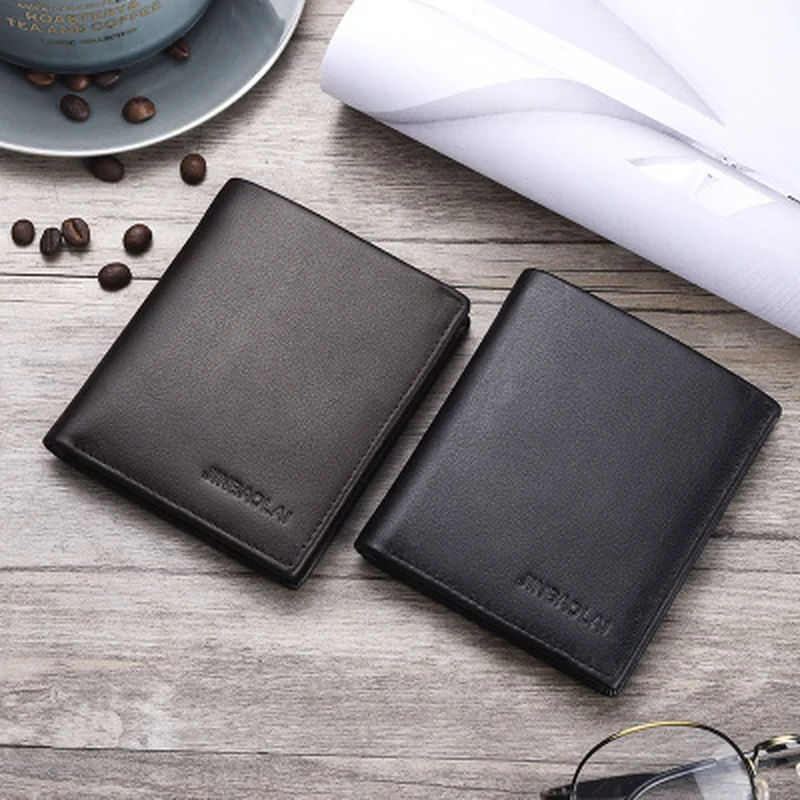 Фирменный кошелек мужской кожаный мужские бумажники кошельки Короткий Мужской s