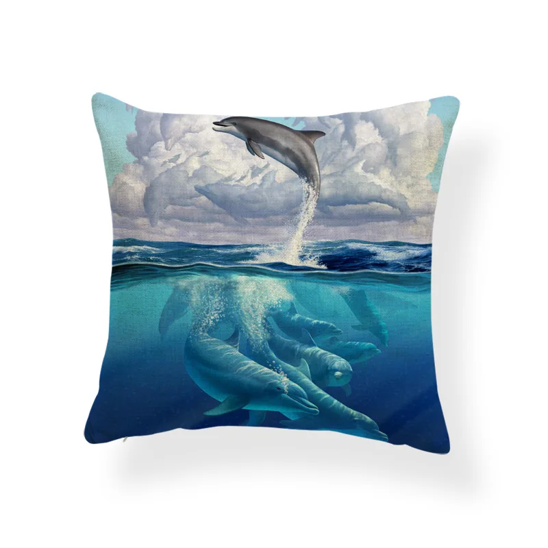 Черепаха морской убийца подушка в форме Кита Крышка Осьминог Морская звезда