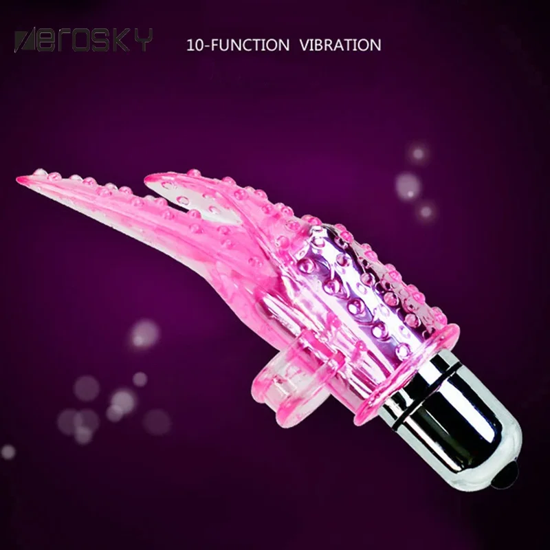 Кольцо-вибратор на палец оральные лижущие бусины вибратор для клитора