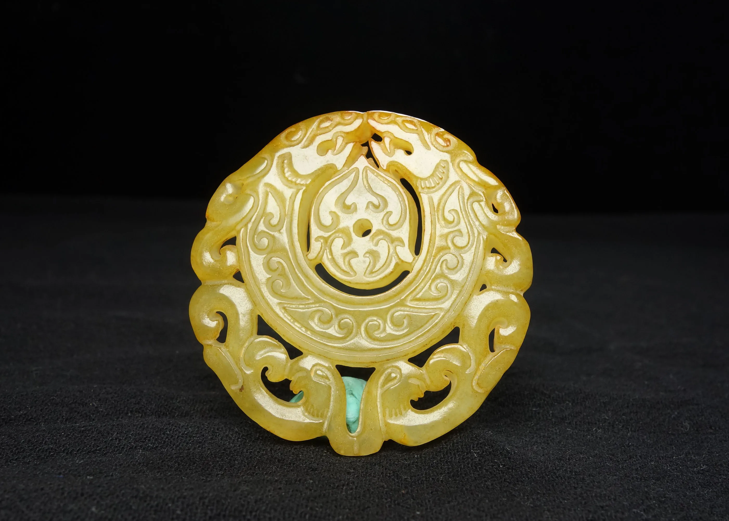 Китайская культура нефрита Дракон Удачи камень Бог буддизм благословенный