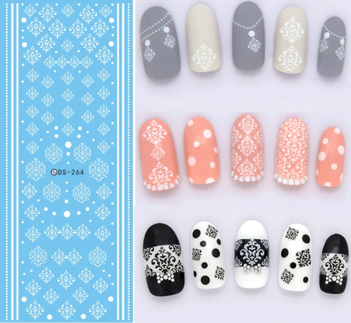 DS264 Rocooart DS257 DIY переводные наклейки для ногтей, переводные наклейки для ногтей, ретро элементы автомобилей, наклейки для ногтей, водяные наклейки для ногтей - Цвет: DS264