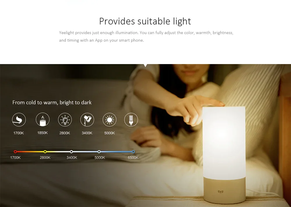 XIAOMI MIJIA прикроватная лампа MJCTD01YL умный светодиодный настольный светильник портативный настольный ночник для помещений спальня Bluetooth приложение сенсорное управление