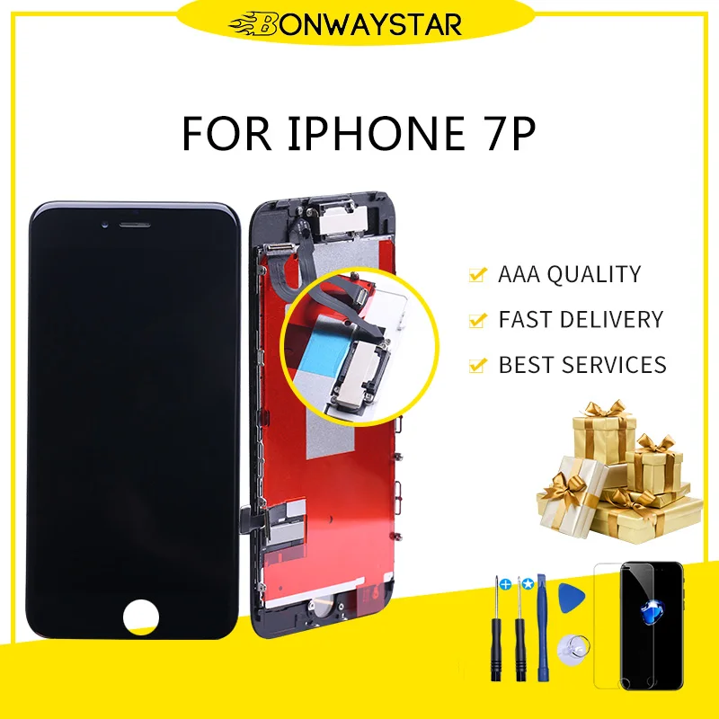 ЖК дисплей ремонт телефона сенсорный экран для iphone 7 P дигитайзер полный набор в