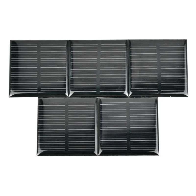

SUNYIMA 5Pcs 52x52MM Solar Panels 1.5V 250MA Solar Cell Polycrystalline Silicon Solar Battery DIY Sunpower Battery Charger