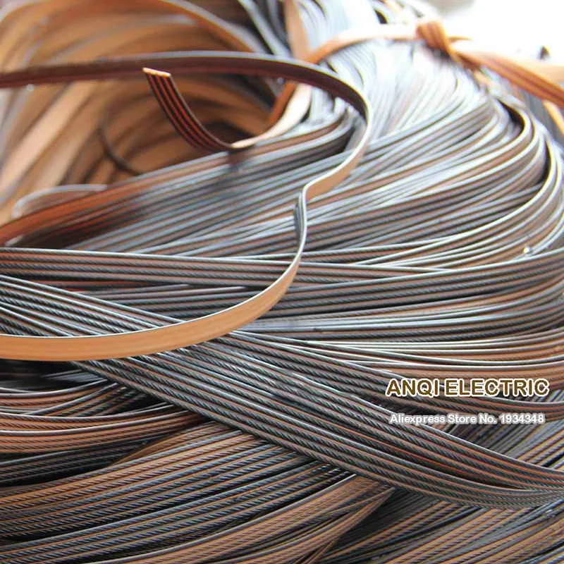 

60M 500g Width:8mm Coffee Gradient Synthetic Rattan Weaving Material Plastic Knit Repair Chair Table PE Rattan PE weaving ratta