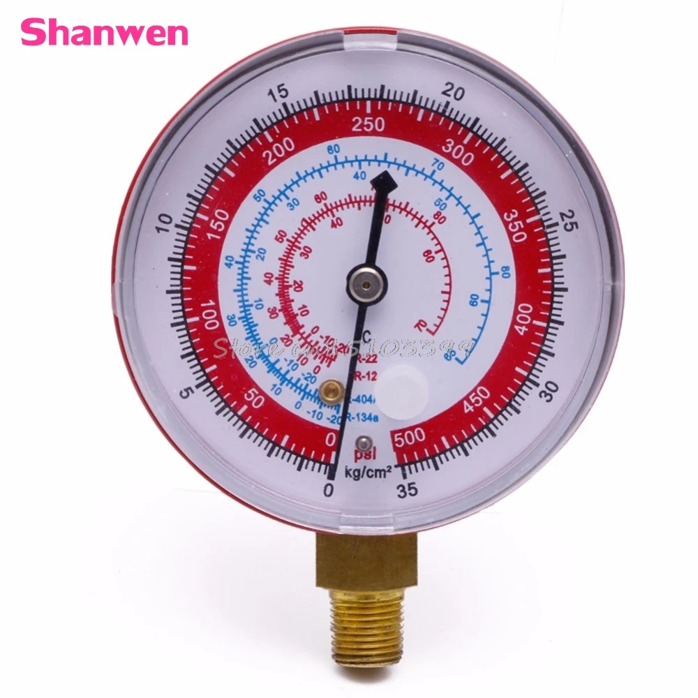 Кондиционер R410A R134A R22 манометр высокого давления хладагента PSI KPA красный G08