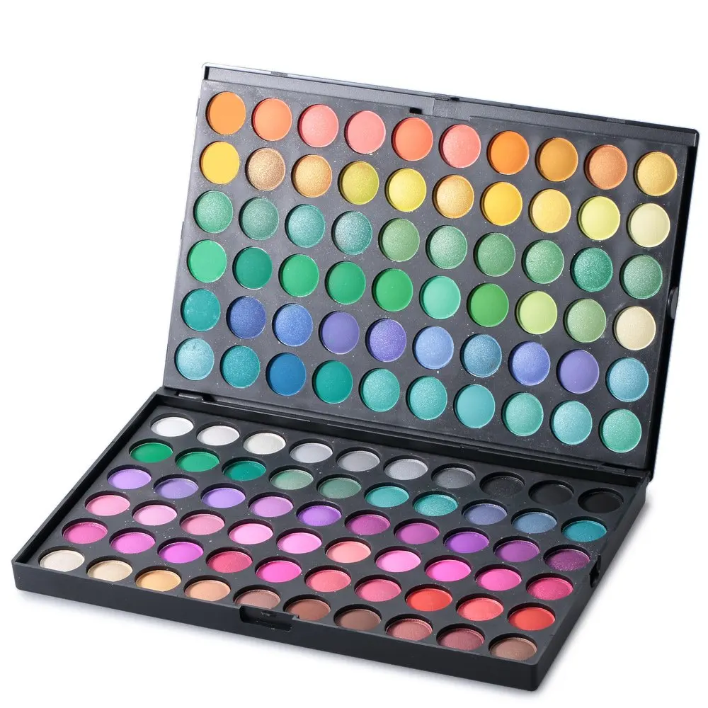 Бесплатная доставка Красота косметический Pro 120 теплый земля ColorEyeshadow Eye Shadow