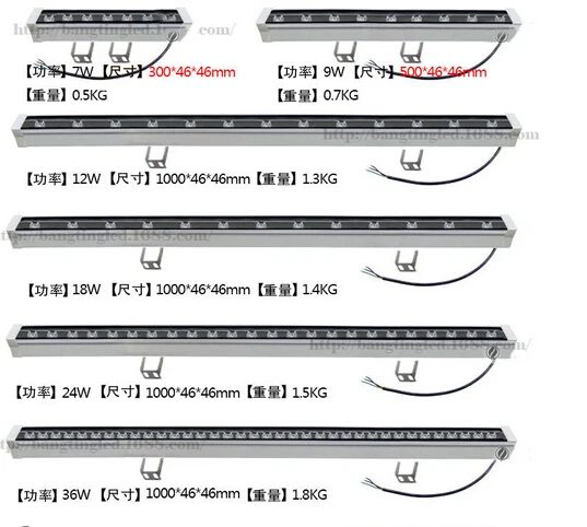 Светодиодный настенный светильник для мытья стен 5 шт. IP68 DMX512