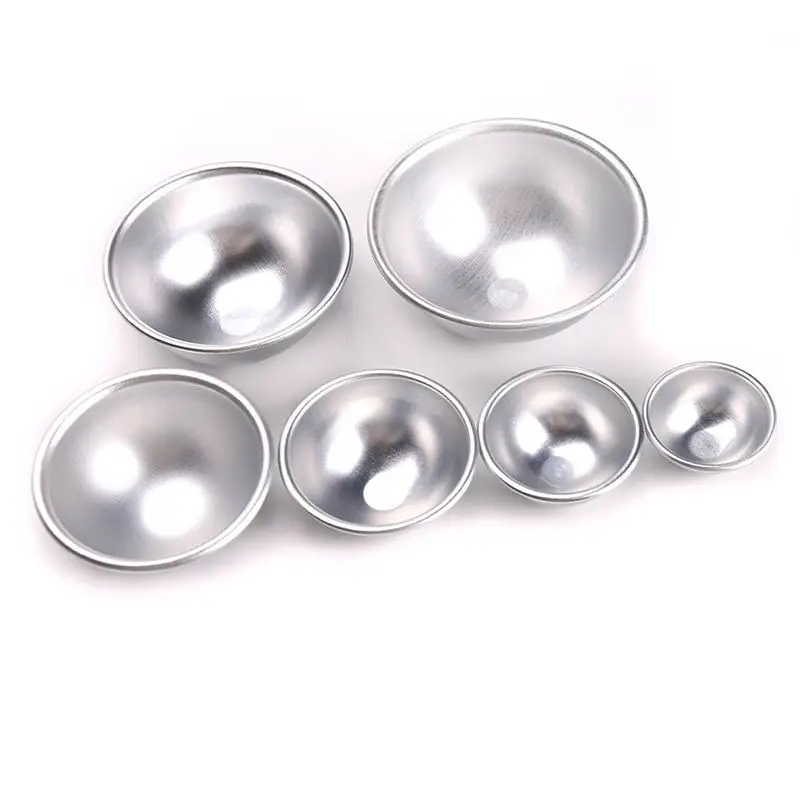 Алюминиевая полукруглая шариковая Форма В ФОРМЕ Бомбы для ванны форма выпечки