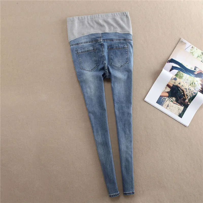 Джинсы с эластичным поясом для беременных брюки одежда на осень/зиму 2018 новые